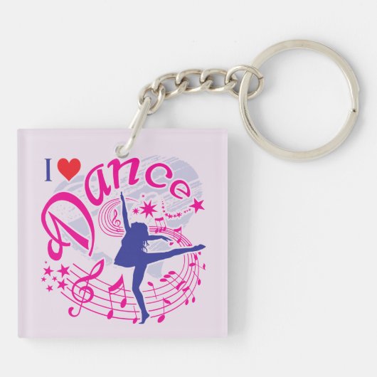 Dance - Ik hou van dans Sleutelhanger (Achterkant)