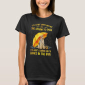 Dance in de regenwand Fox Terrier T-shirt (Voorkant)