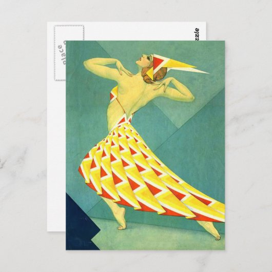Dance in Deco Briefkaart (Voorkant / Achterkant)