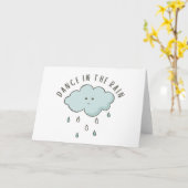 Dance in het Wenskaart van de regen Kaart (Gele Bloem)