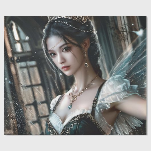 Dance Inspired Fantasy Verjaardag Gift Wrap Paper Cadeaupapier (Vlak)