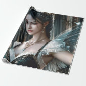 Dance Inspired Fantasy Verjaardag Gift Wrap Paper Cadeaupapier (Uitgerold)