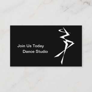 Dance instructeur, school, uitvoerder visitekaartje