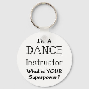 Dance instructeur sleutelhanger