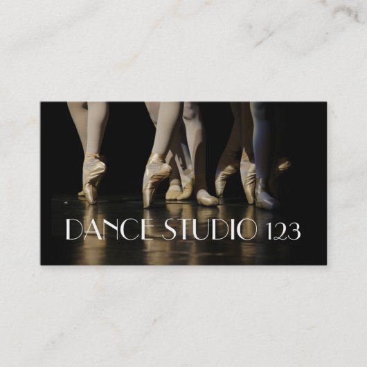 Dance instructeur Studio Lessons Ballet Visitekaartje (Voorkant)