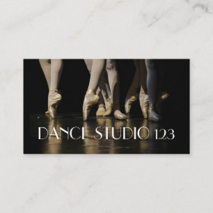 Dance instructeur Studio Lessons Ballet Visitekaartje