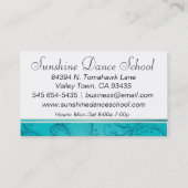 Dance Instructor | Ballet Dancer | Ballerina Visitekaartje (Achterkant)