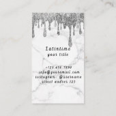 Dance Instructor Ballroom Salsa Visitekaartje (Achterkant)