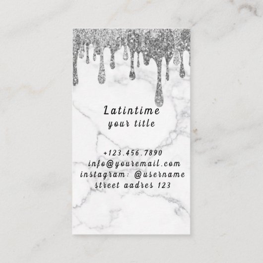 Dance Instructor Ballroom Salsa Visitekaartje (Achterkant)