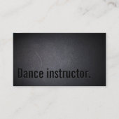 Dance instructor Bold Minimalist Visitekaartje (Voorkant)
