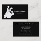 Dance Instructor Business Card Template Visitekaartje (Voorkant / Achterkant)