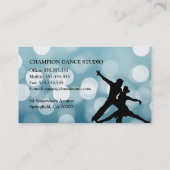 Dance Instructor Business Card Template Visitekaartje (Achterkant)