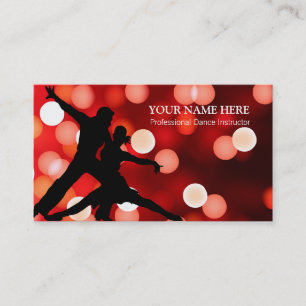 Dance Instructor Business Card Template Visitekaartje