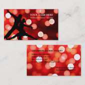 Dance Instructor Business Card Template Visitekaartje (Voorkant / Achterkant)