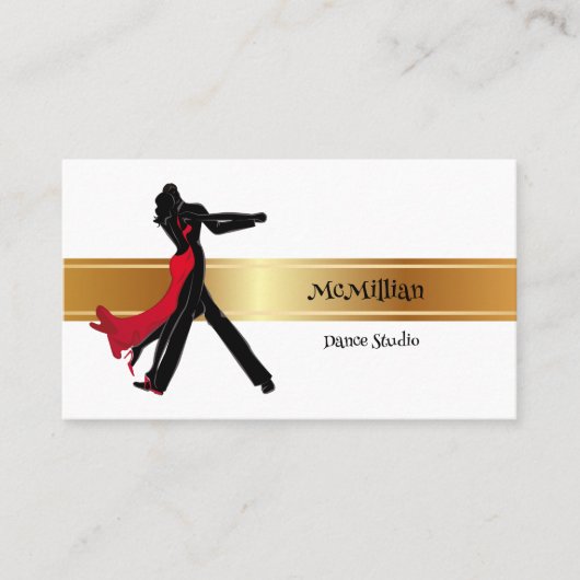 Dance Instructor Dance Studio-Visitekaartjes Visitekaartje (Voorkant)