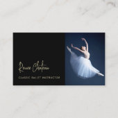 Dance Instructor Foto Visitekaartje (Voorkant)