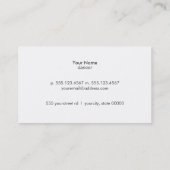 Dance Instructor Gold Movement Logo Zwart Visitekaartje (Achterkant)