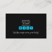 Dance Instructor Latijn B Visitekaartje (Achterkant)