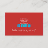 Dance Instructor Latijns Visitekaartje (Achterkant)