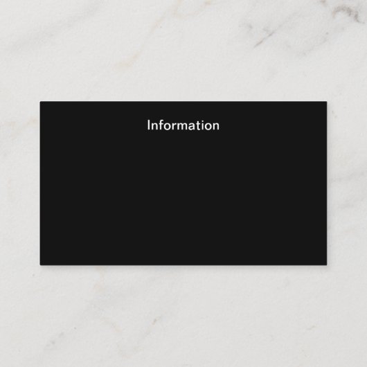 Dance Instructor, school, uitvoerder Visitekaartje (Achterkant)