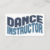 Dance Instructor Visitekaartjes (Voorkant)