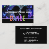 Dance Instructor Visitekaartjes (Voorkant / Achterkant)