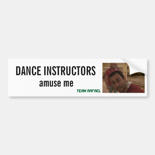 Dance Instructors Bumpersticker (Voorkant)