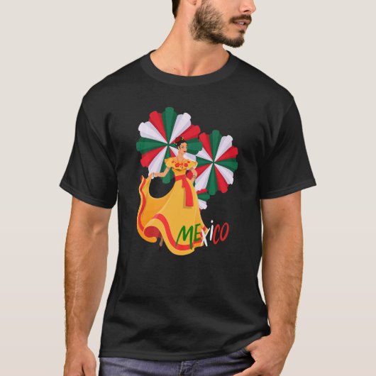 Dance into Hispanic Heritage Month Mexico T-shirt (Voorkant)