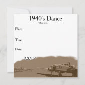 Dance Invite 1940 Kaart (Voorkant)
