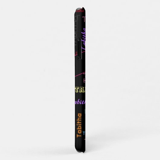 Dance iPhone Case met persoonlijke naam overal ove (Achterkant/rechts)