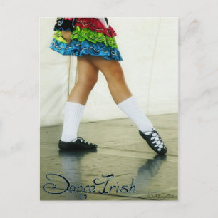 Dance Irish Blue Briefkaart