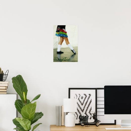 Dance Irish (green) Print (Thuiskantoor)