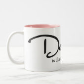 Dance is als dromen met je plezier tweekleurige koffiemok (Links)