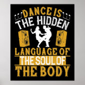 Dance is de verborgen taal van de soep poster (Voorkant)