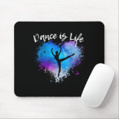 Dance is Life Ballet Dancing Ballerina Tween Muismat (Met muis)