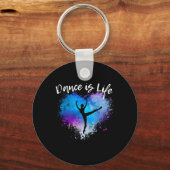 Dance is Life Ballet Dancing Ballerina Tween Sleutelhanger (Voorkant)