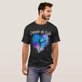 DANCE IS LIFE Ballet Dansend Ballerina Tween T-shirt (Voorkant volledig)