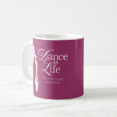Dance is Life Coffee-Mok Koffiemok (Voorkant links)
