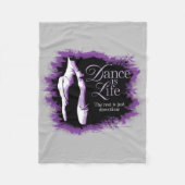 Dance is life fleece deken (Voorkant)