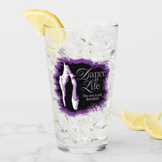 Dance is life glas (Voorkant ijs)