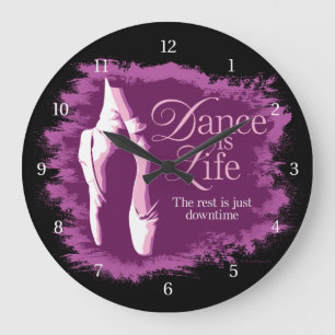 Dance is life grote klok