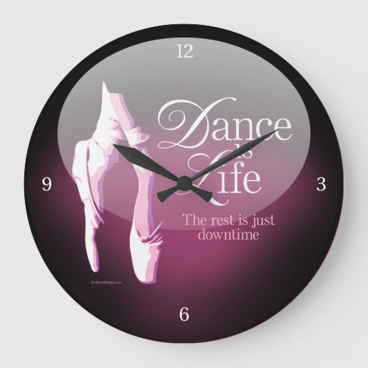 Dance is life grote klok (Voorkant)