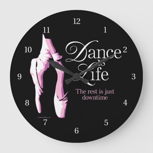 Dance is life grote klok (Voorkant)
