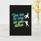 Dance is life kaart (Gele Bloem)