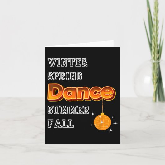 Dance is life kaart (Voorkant)