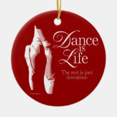 Dance is life keramisch ornament (Voorkant)