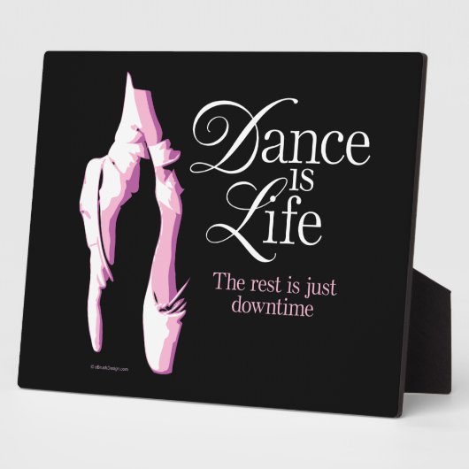 Dance is Life Plaque Fotoplaat (Zijkant)