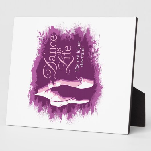 Dance is Life Plaque Fotoplaat (Zijkant)