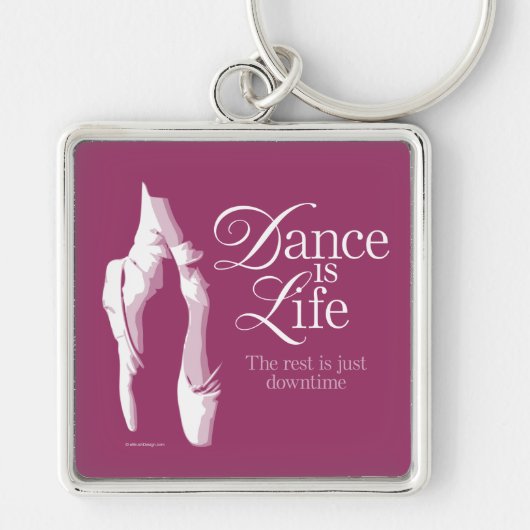 Dance is life sleutelhanger (Voorkant)