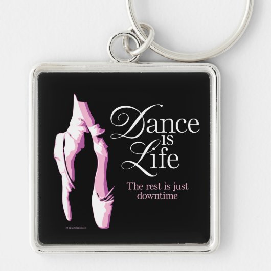 Dance is life sleutelhanger (Voorkant)